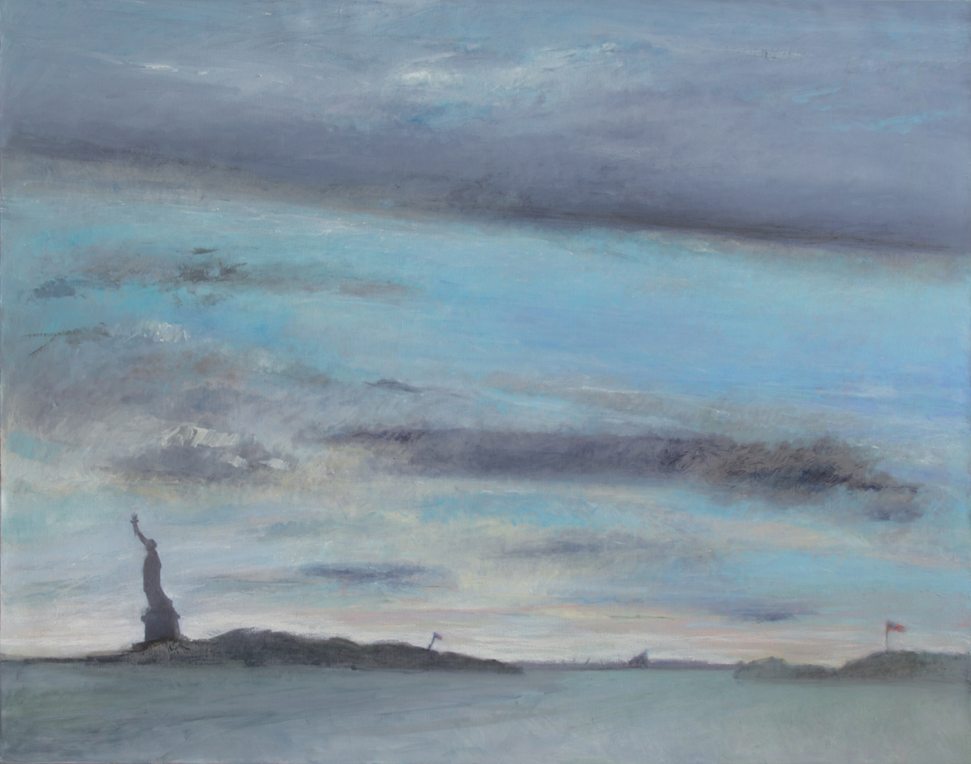 Liberty With Grey Cloud, 2011, Oil on Linen, 52" x 66"