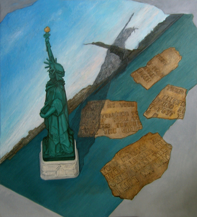 Shadowed Liberty, 2011, Oil on Linen, 42" x 38"