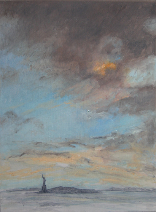 Liberty at Sunset, 2012, Oil on Linen, 24" x 18"