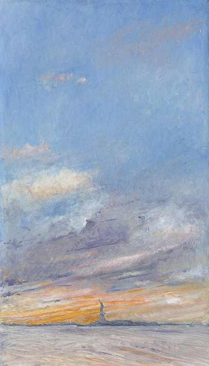Liberty at Sunset (3), 2012, Oil on Linen, 24" x 18"